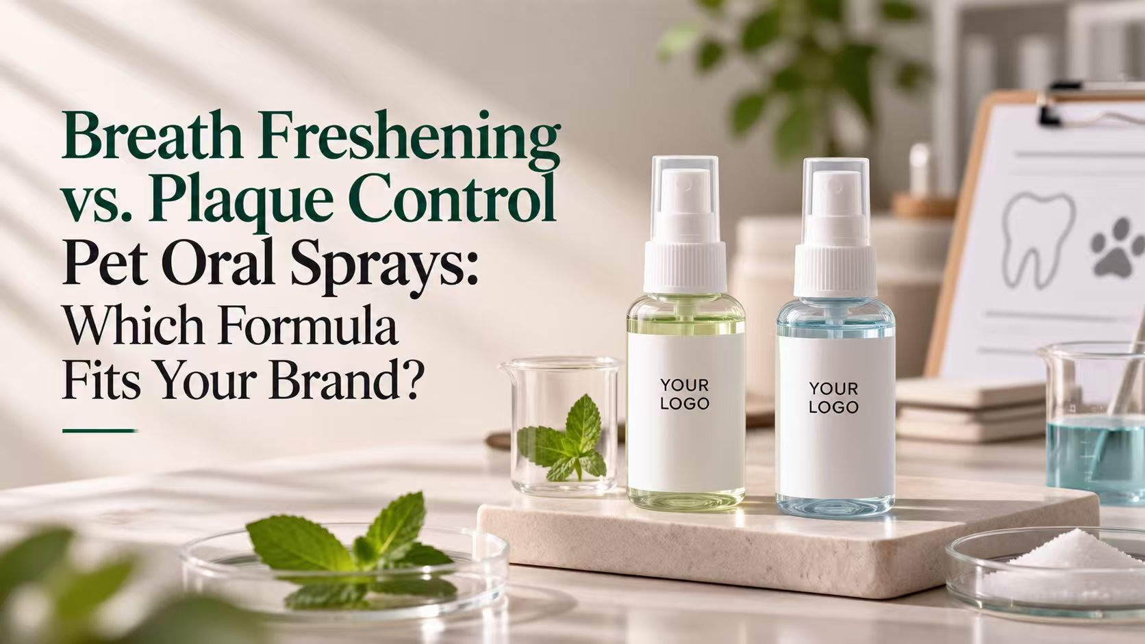 Breath-Freshening vs Plaque-Control Pet Oral Sprays: Which Formula Fits Your Brand?