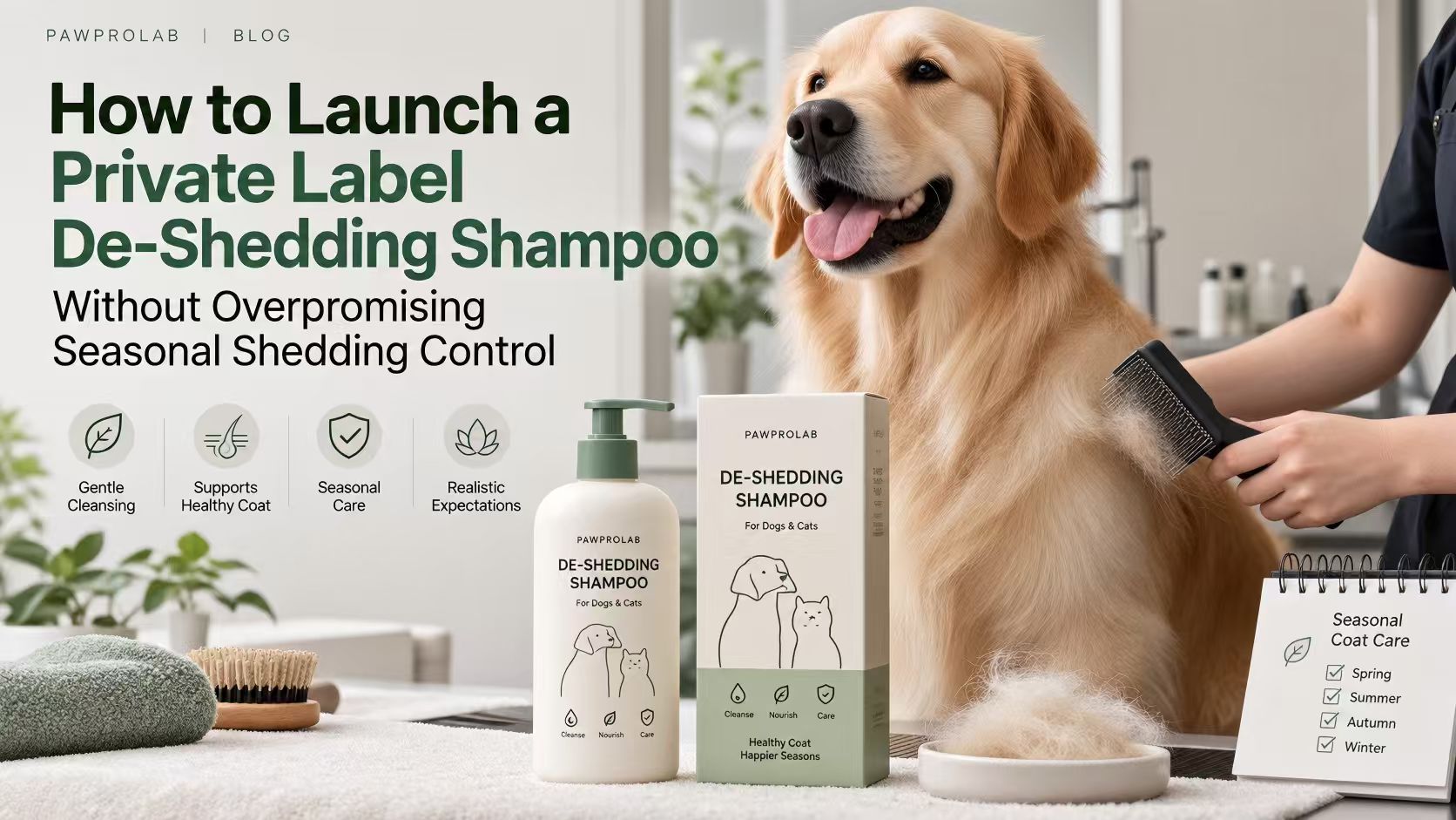 How to Launch a Private Label De-Shedding Shampoo Without Overpromising Seasonal Shedding Control