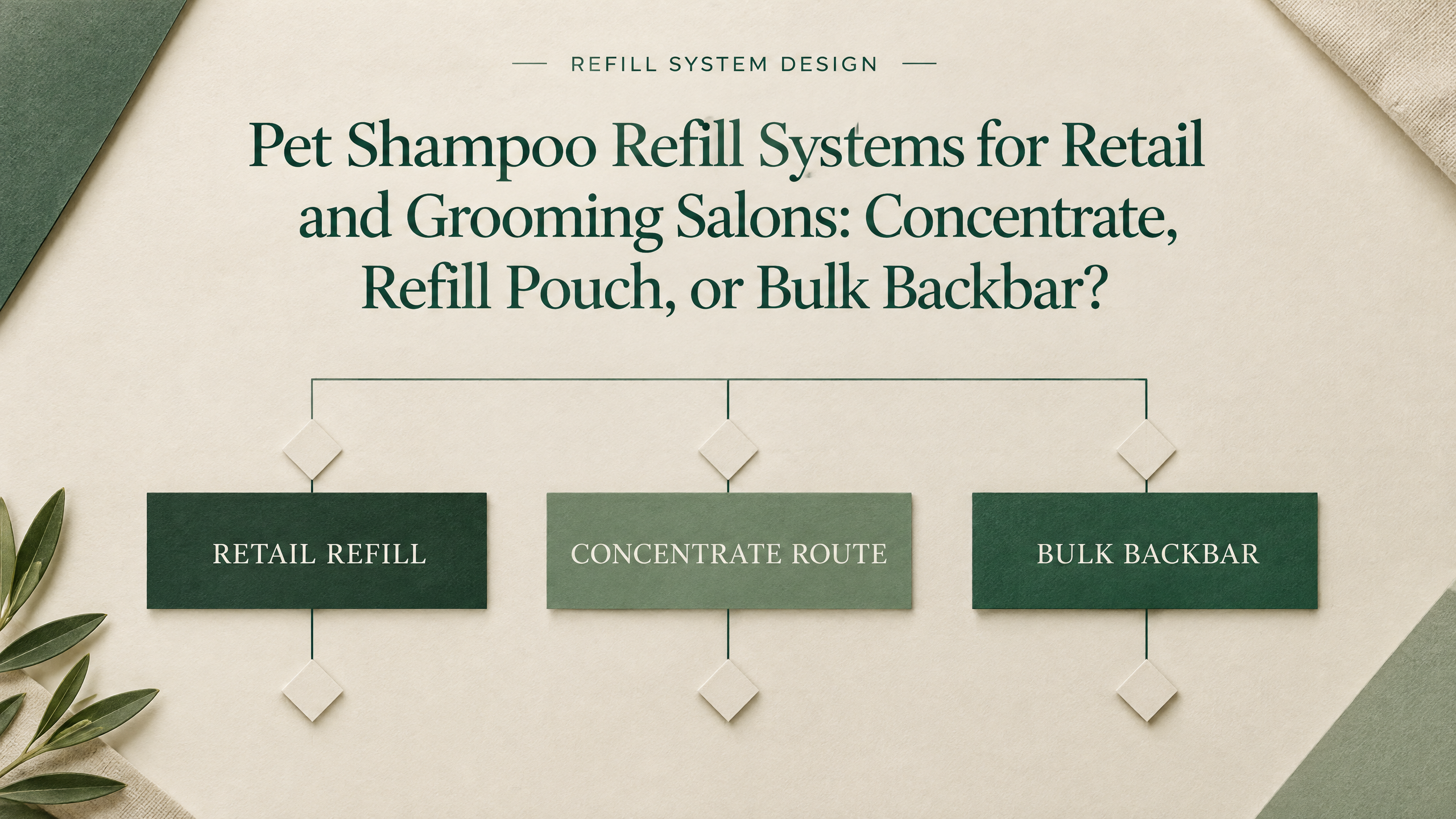Pet Shampoo Refill Systems for Retail and Grooming Salons: Concentrate, Refill Pouch, or Bulk Backbar?