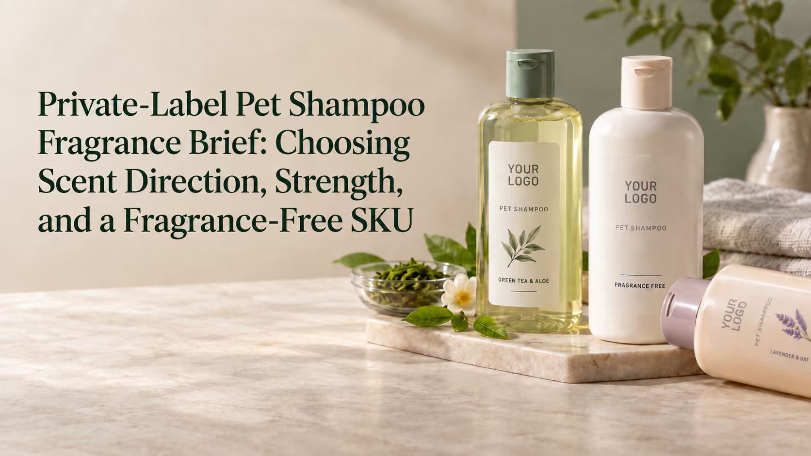 Private-Label Pet Shampoo Fragrance Brief: Choosing Scent Direction, Strength, and a Fragrance-Free SKU